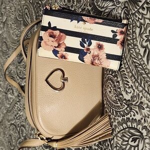 Kate Spade Leather Crossbody w/Free KS Wallet